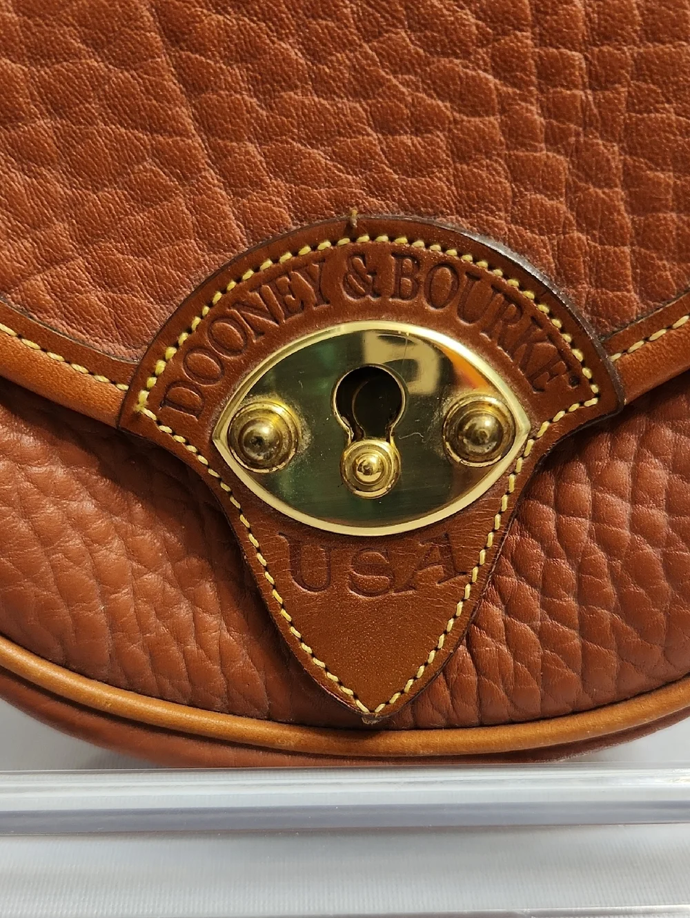 Vintage Dooney & Bourke Leather Calvery Mini Belt Bag Crossbody Bag - Picture 4 of 16